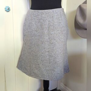Missoni Silk Virgin Wool Pull-On Skirt 6 Quiet Luxury Preppy Italy Tweed Coastal